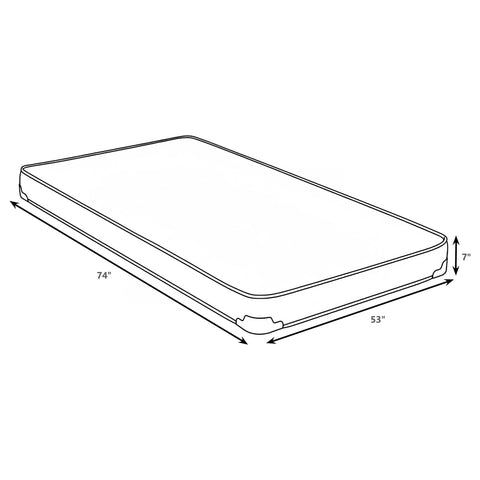 Adler 7-inch Full Foam Mattress with Built-in Bunkie Board