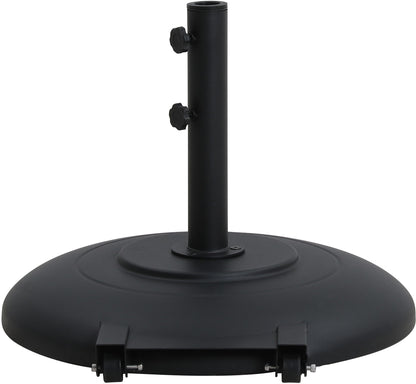 Beck Matte Black Steel Patio Umbrella Base