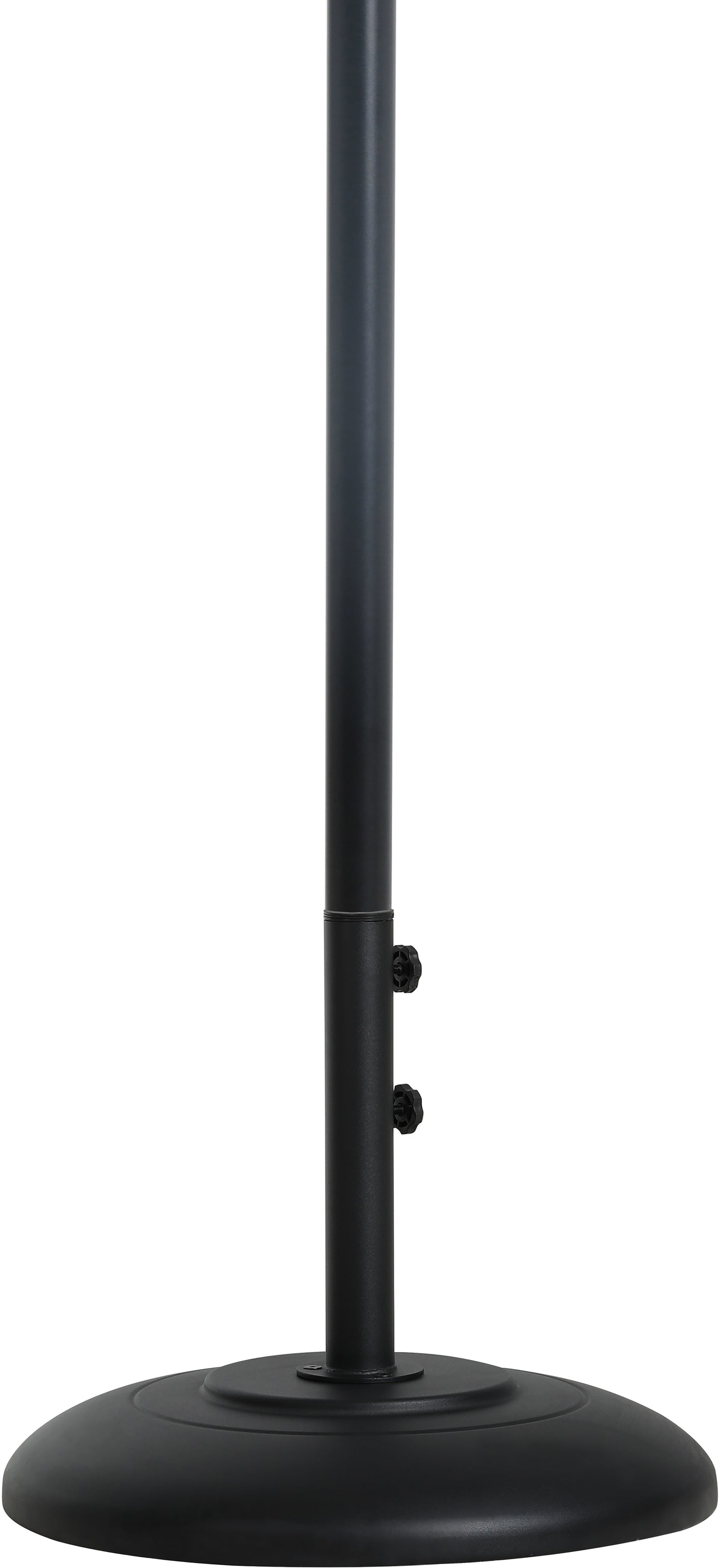 beck matte black steel patio umbrella base