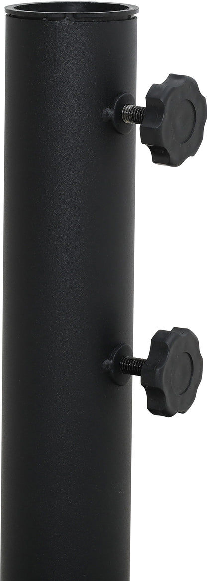 Beck Matte Black Steel Patio Umbrella Base