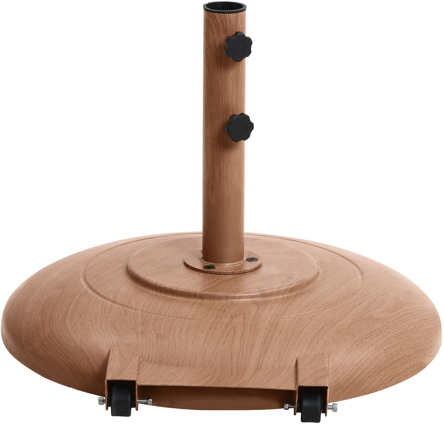 beck teak steel patio umbrella base