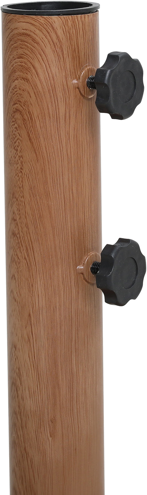 Beck Teak Steel Patio Umbrella Base