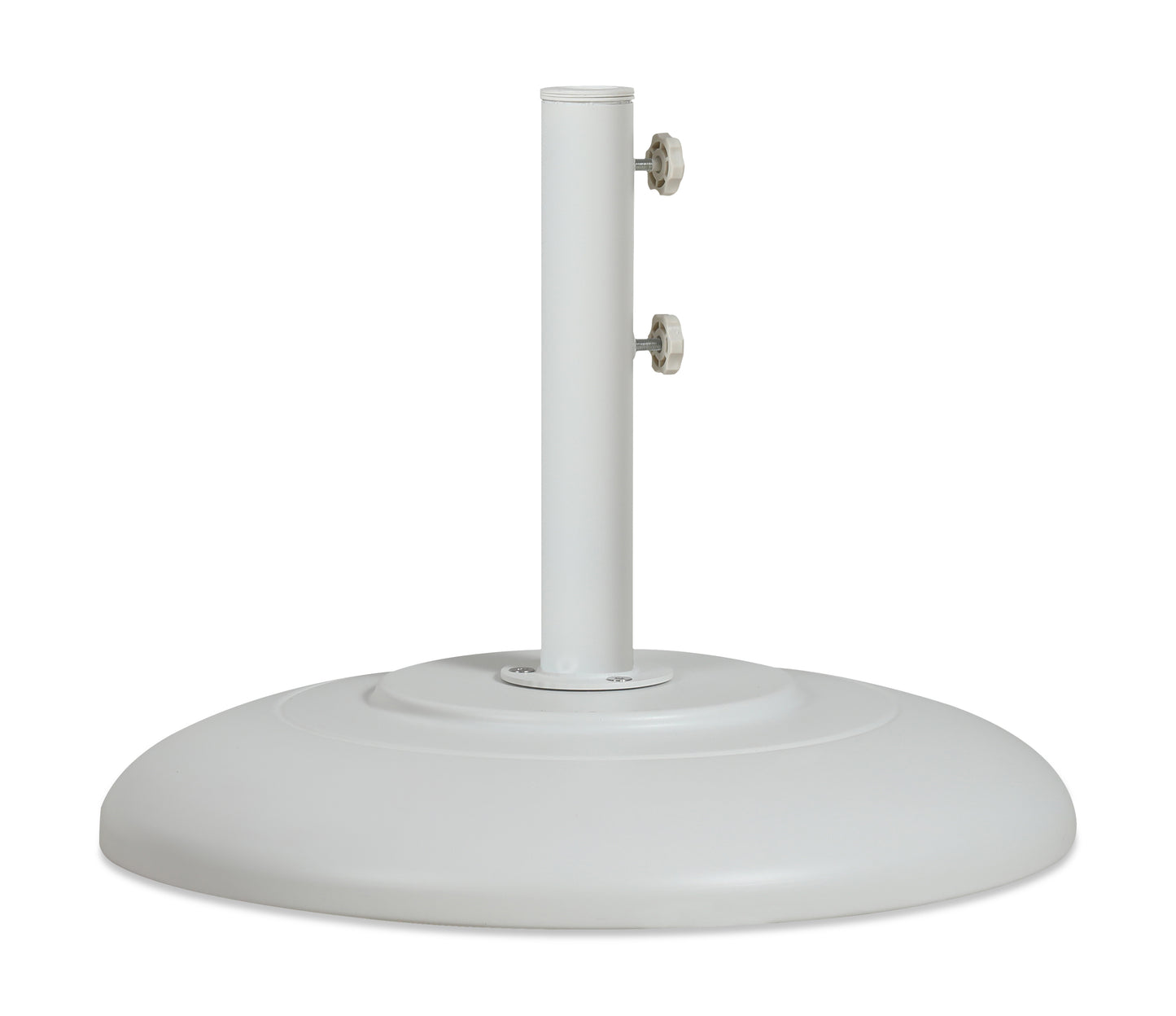 beck matte white steel patio umbrella base