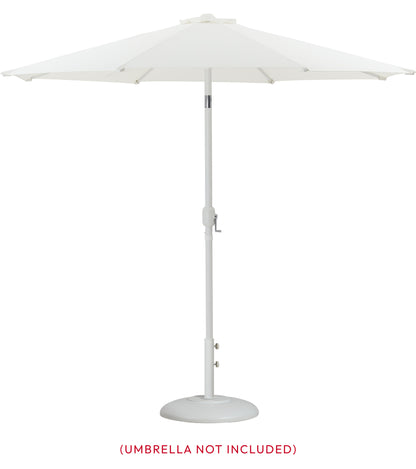 Beck Matte White Steel Patio Umbrella Base