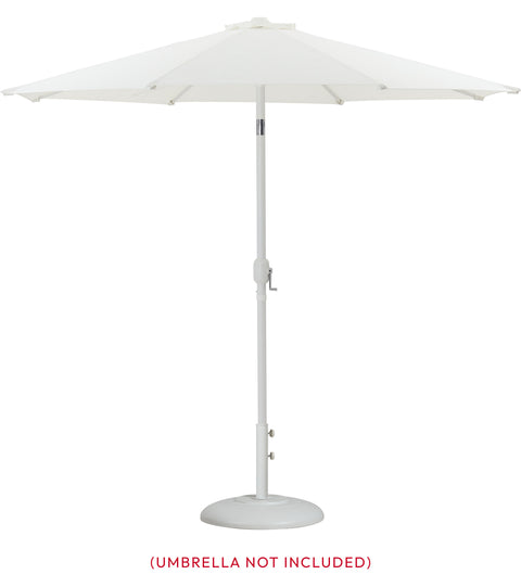 Beck Matte White Steel Patio Umbrella Base
