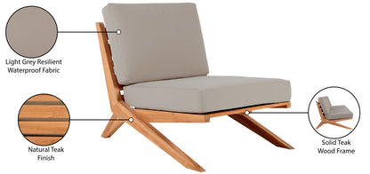 Gigi Grey Water Resistant Fabric Outdoor Chair C