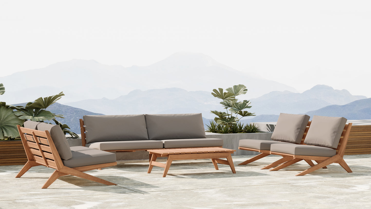 gigi grey water resistant fabric outdoor sofa s