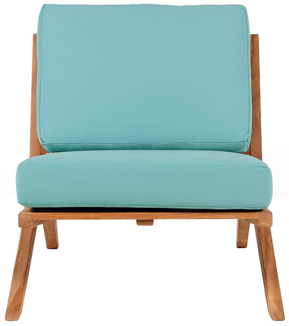 Gigi Blue Water Resistant Fabric Outdoor Chair C
