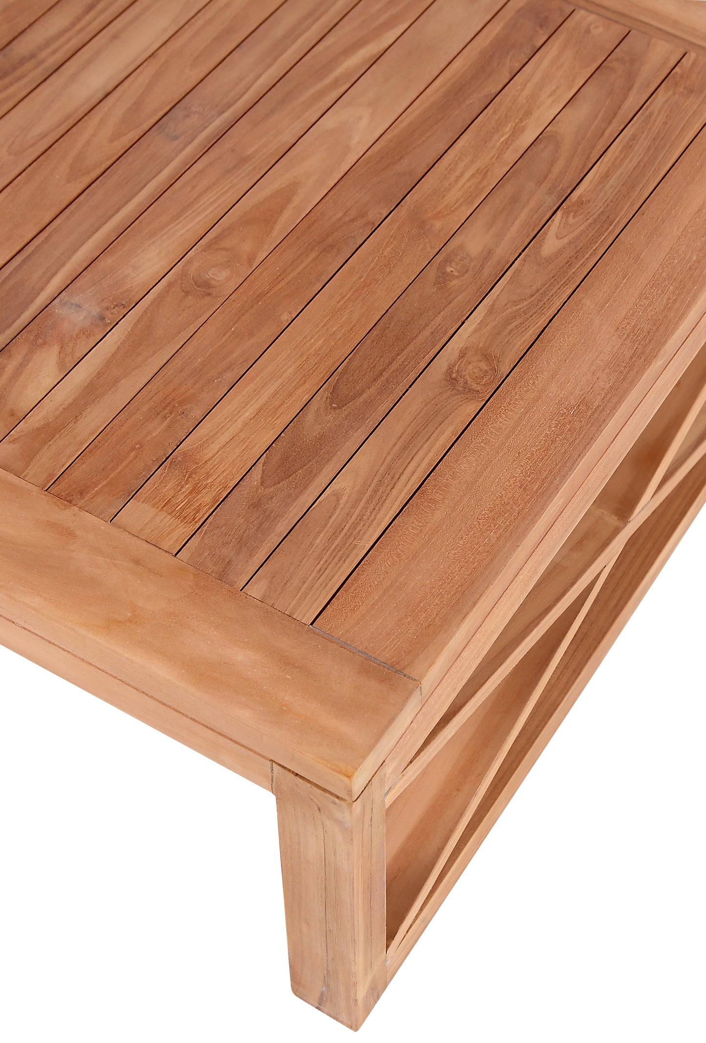 lynn natural teak outdoor coffee table ct