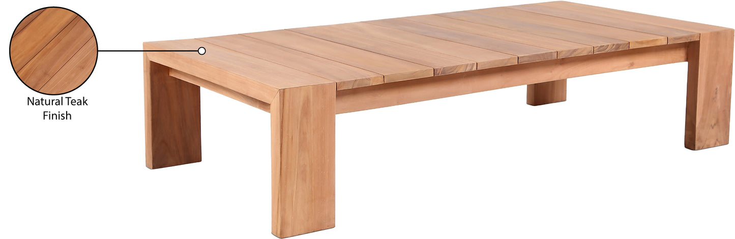 nova natural teak outdoor coffee table ct