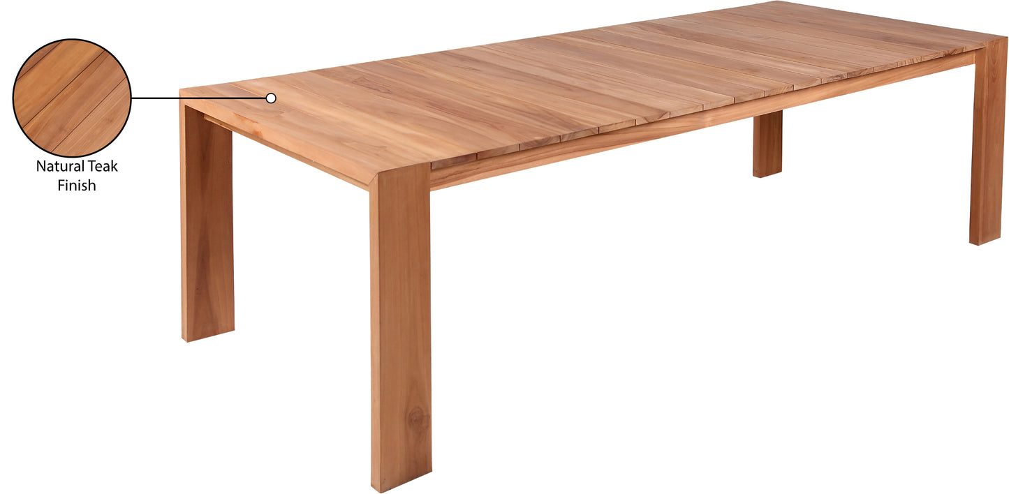 nova natural teak outdoor patio dining table t