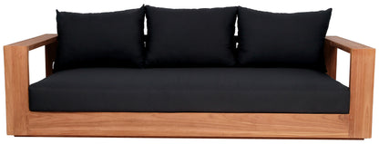 Nova Black Water Resistant Fabric Outdoor Sofa S
