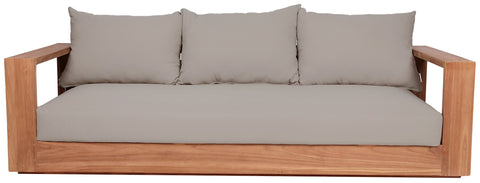 Nova Grey Water Resistant Fabric Outdoor Sofa S