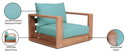 Nova Blue Water Resistant Fabric Outdoor Chair C