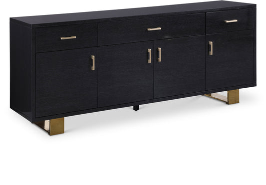 Emery Grey Oak Veneer Lacquer Sideboard/Buffet