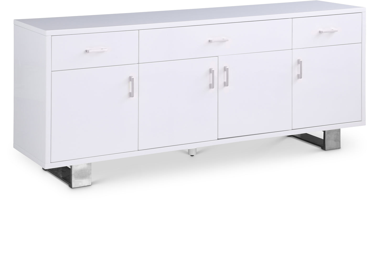 emery white lacquer sideboard/buffet