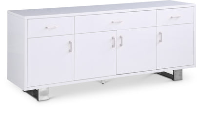 Emery White Lacquer Sideboard/Buffet