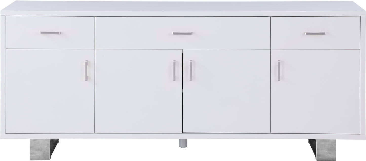 emery white lacquer sideboard/buffet