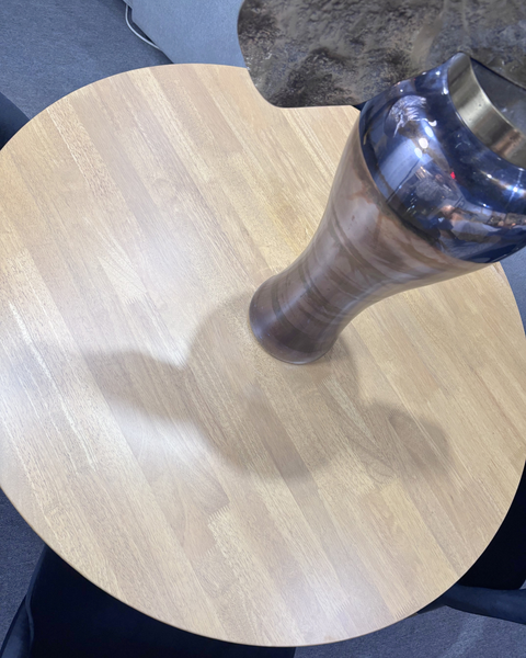 Modern Round Dining Set with Black Velvet Chairs (5-Piece Set)