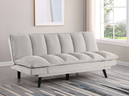 Frederick Upholstered Tufted Convertible Sofa Bed Light Grey