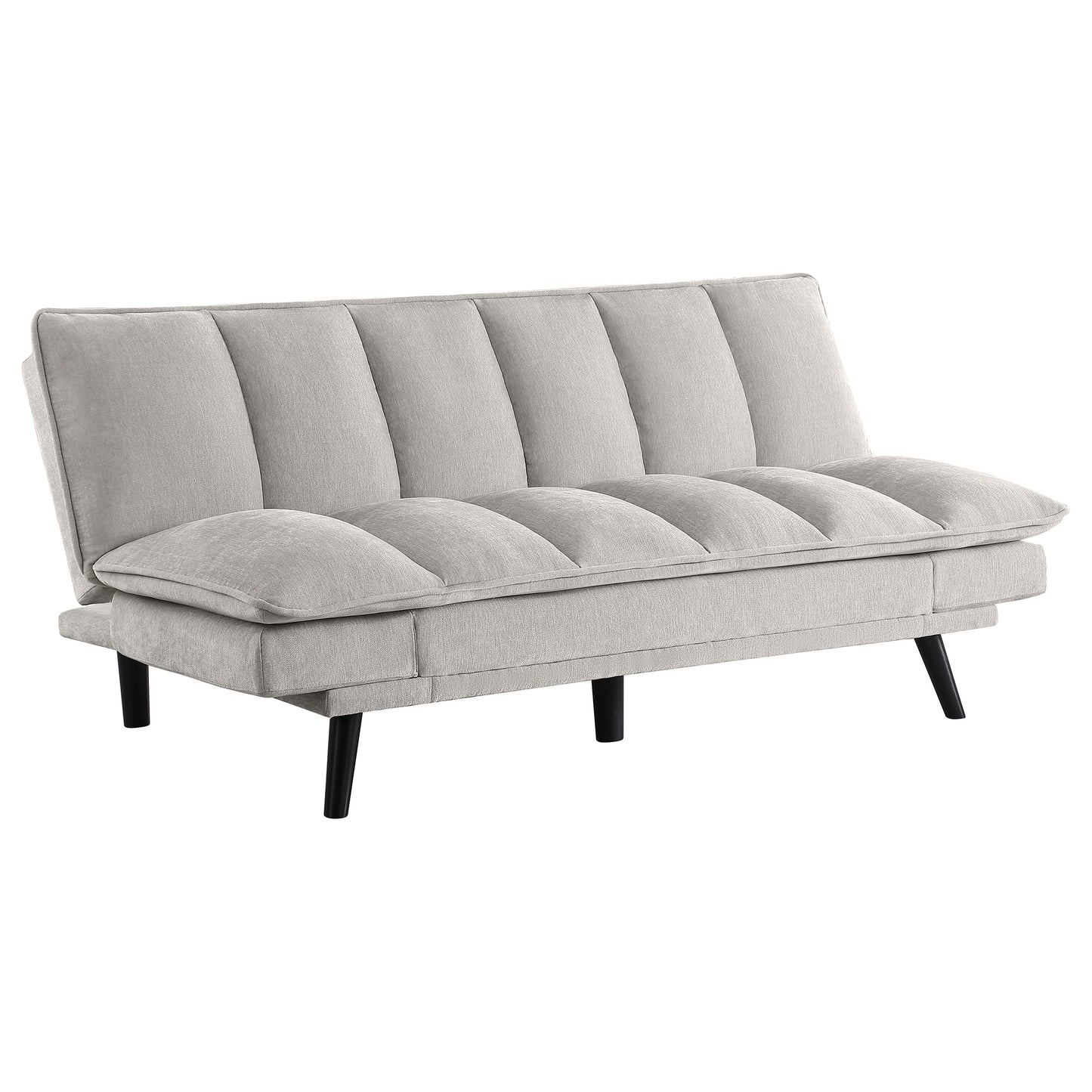 frederick upholstered tufted convertible sofa bed light grey