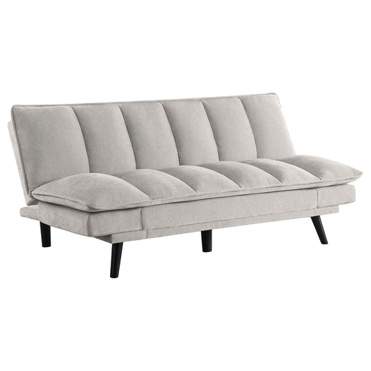 Frederick Upholstered Tufted Convertible Sofa Bed Light Grey