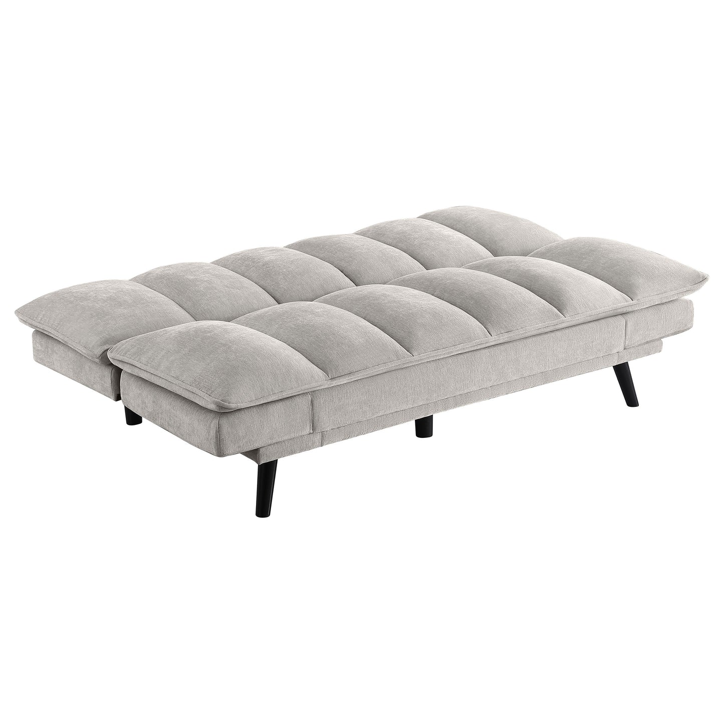 frederick upholstered tufted convertible sofa bed light grey