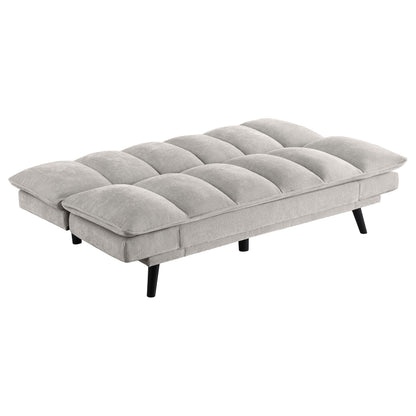 Frederick Upholstered Tufted Convertible Sofa Bed Light Grey