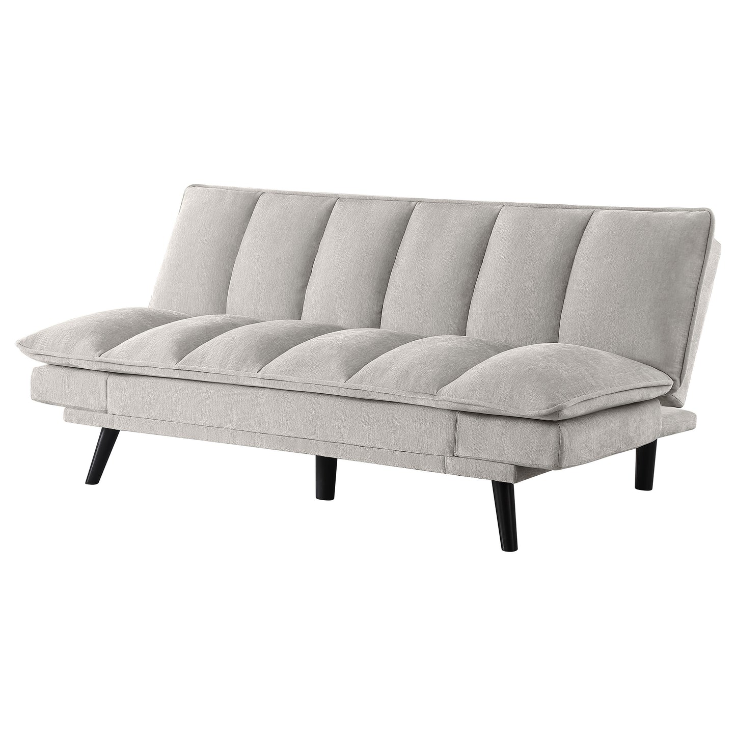 frederick upholstered tufted convertible sofa bed light grey