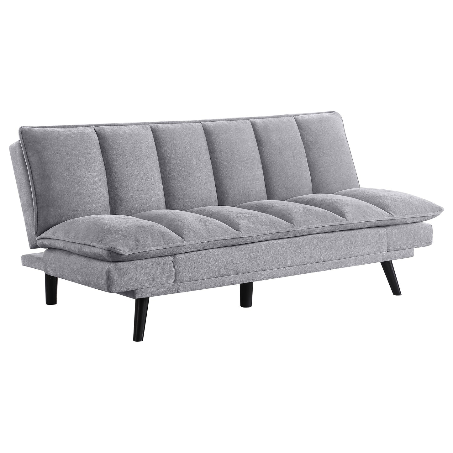 frederick upholstered tufted convertible sofa bed grey