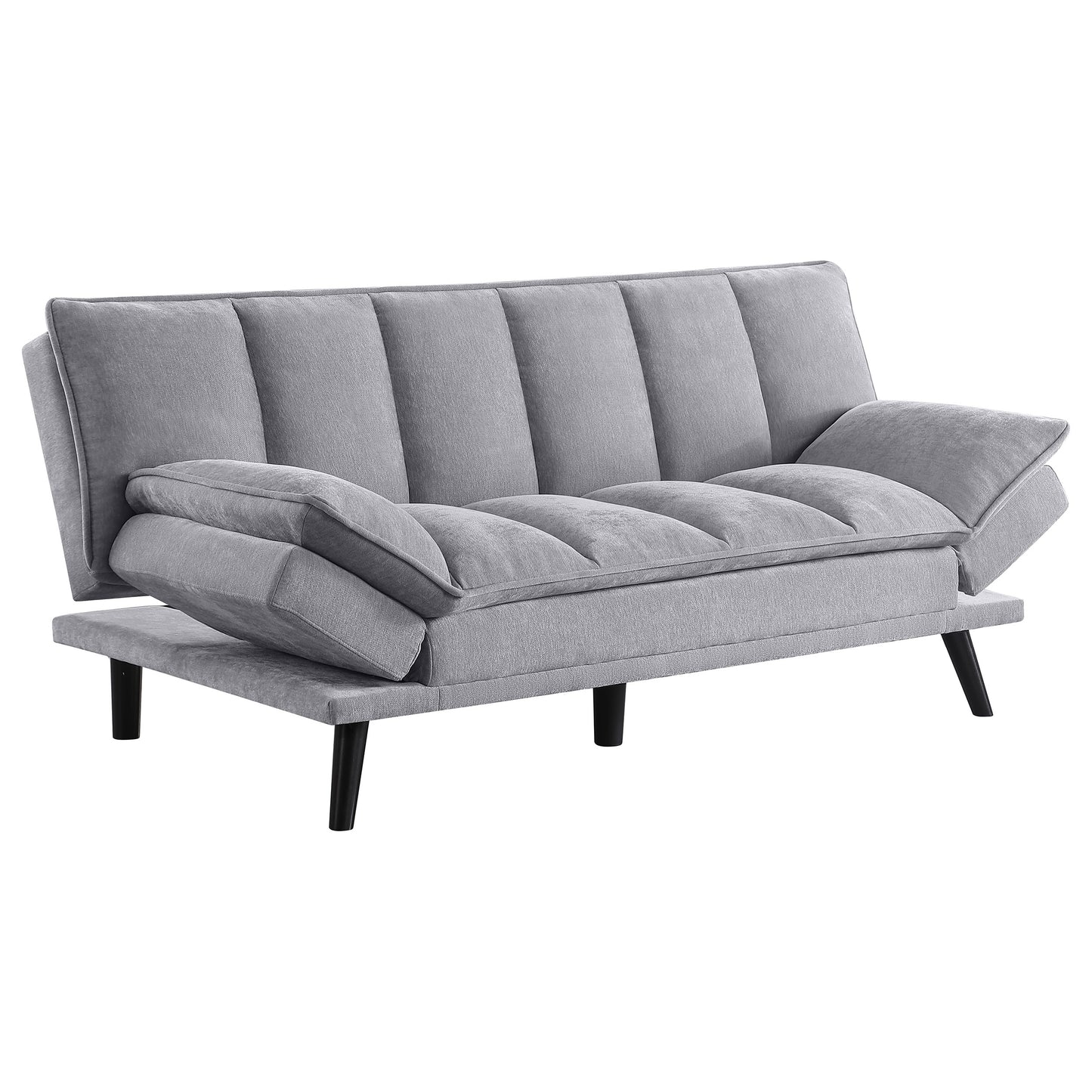 frederick upholstered tufted convertible sofa bed grey