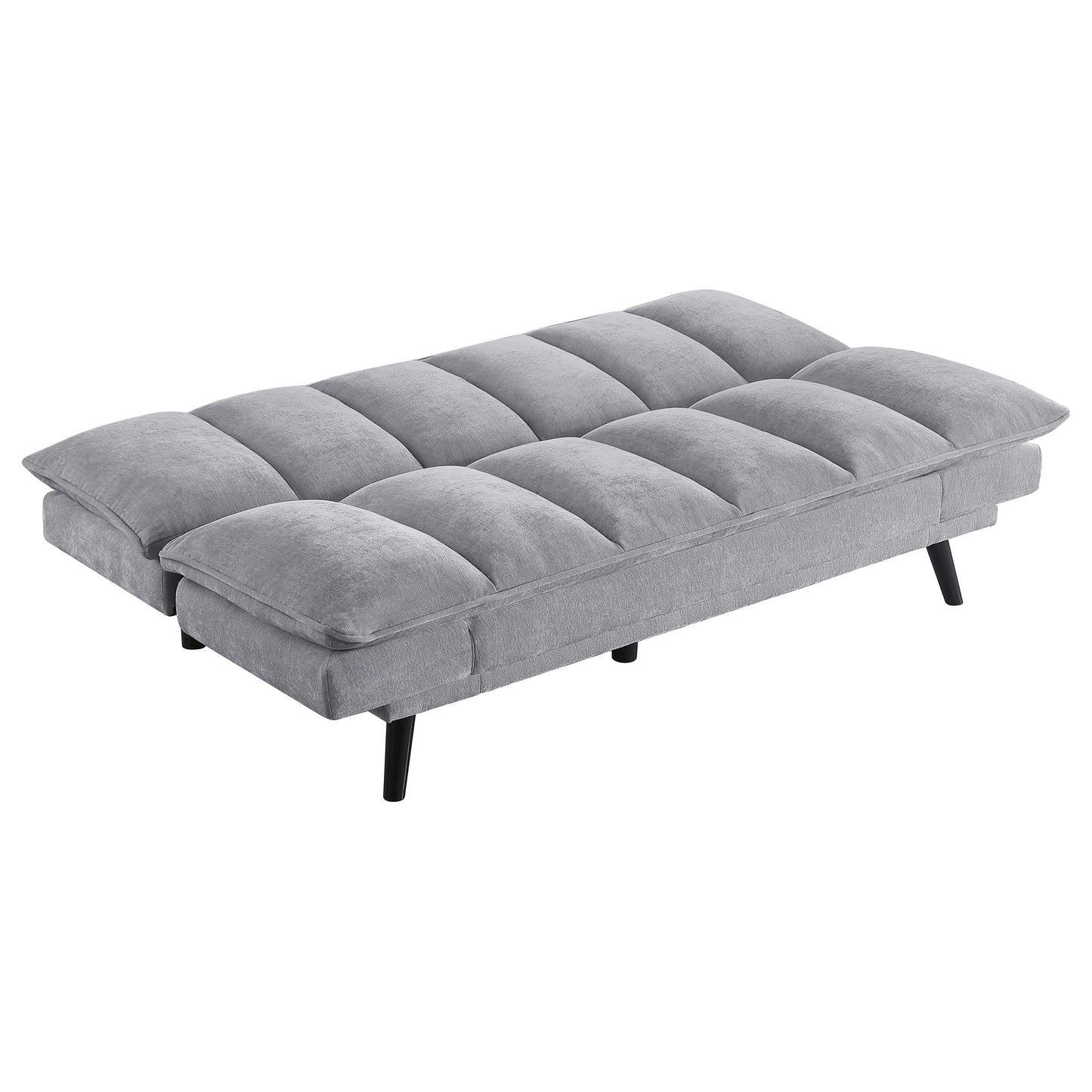 frederick upholstered tufted convertible sofa bed grey