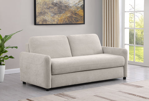 Dennison Upholstered Sofa Sleeper with Queen Mattress BeigeBeige