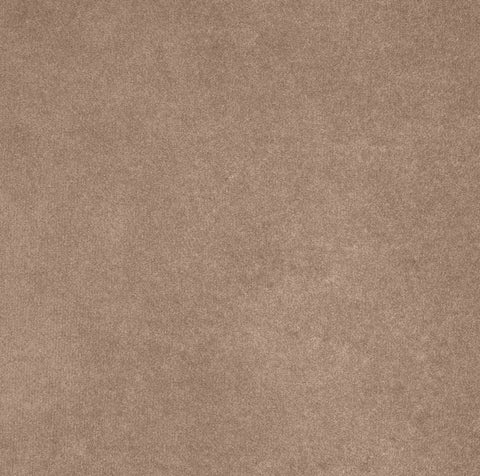 Reese Beige Velvet Upholstered Ottoman / Stool, 1 Piece