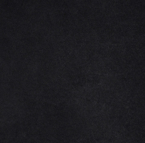 Reese Black Velvet Upholstered Ottoman / Stool, 1 Piece