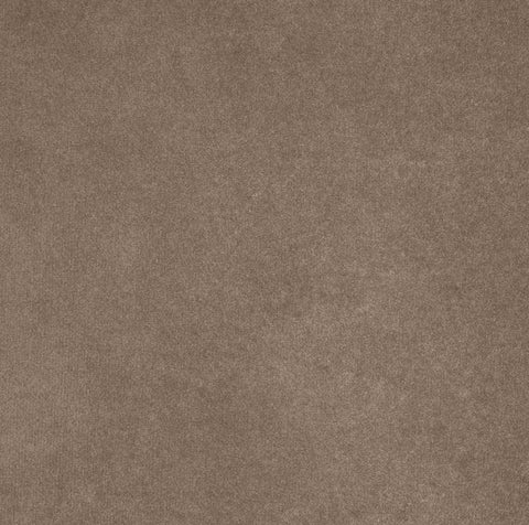 Reese Taupe Velvet Upholstered Ottoman / Stool, 1 Piece