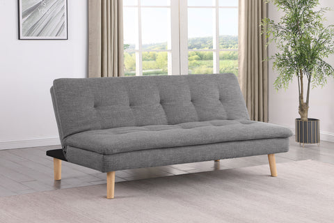 Bridget Upholstered Tufted Convertible Sofa Bed GreyGrey