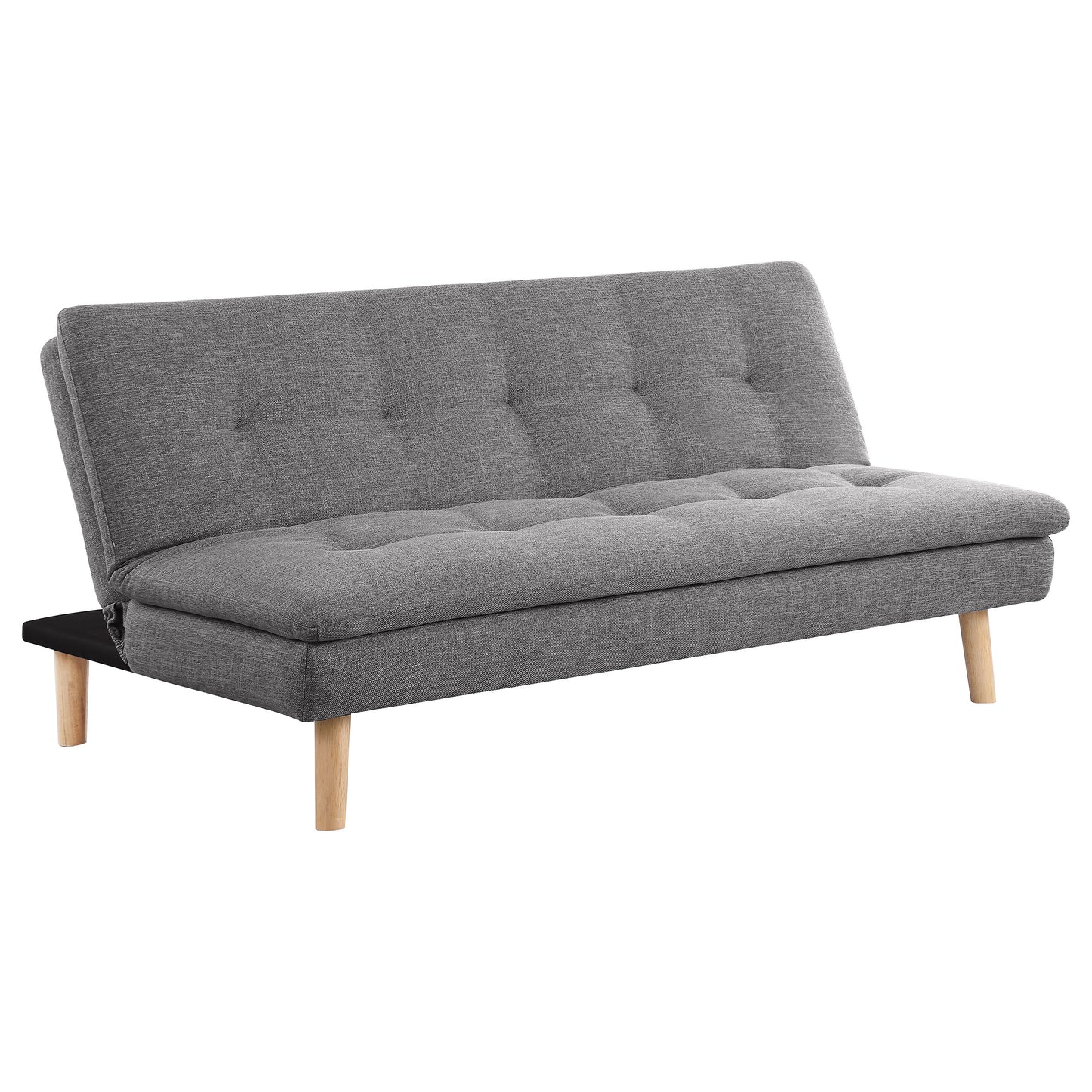 marceline upholstered tufted convertible sofa bed grey