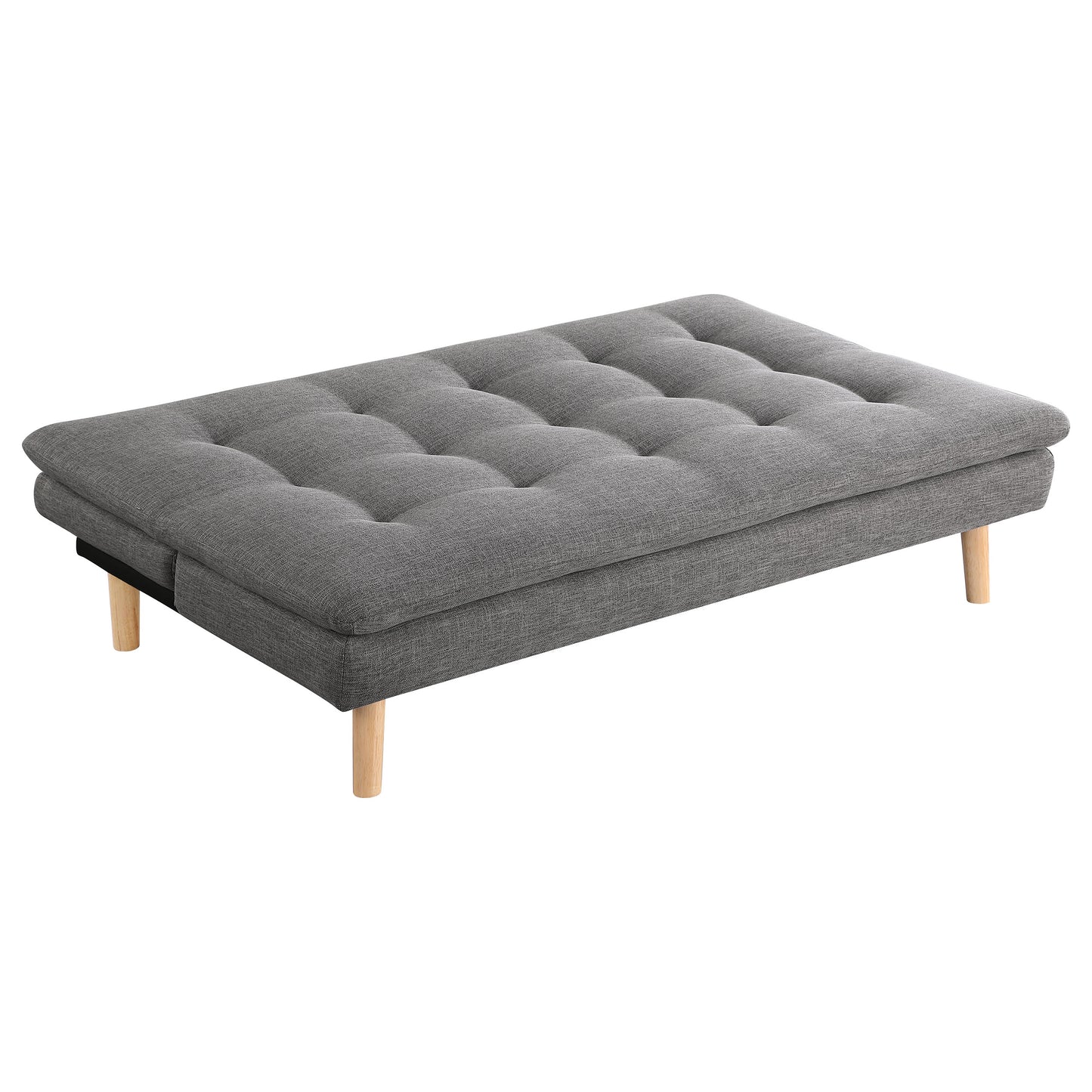 marceline upholstered tufted convertible sofa bed grey