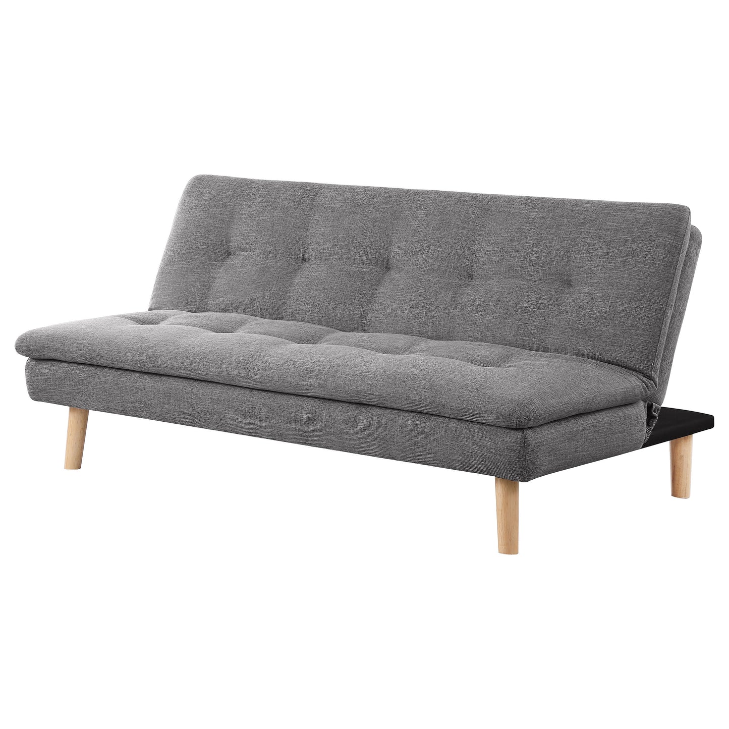 marceline upholstered tufted convertible sofa bed grey