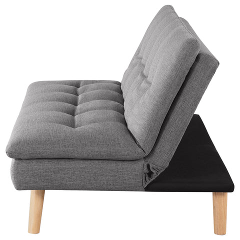 Bridget Upholstered Tufted Convertible Sofa Bed GreyGrey