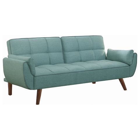 Hathaway Upholstered Convertible Sofa Bed Turquoise BlueTurquoise Blue