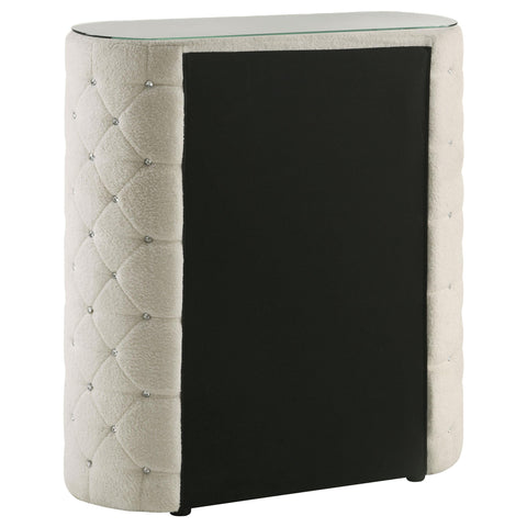 Kennett 5-drawer Upholstered Bedroom Chest of Drawers Ivory