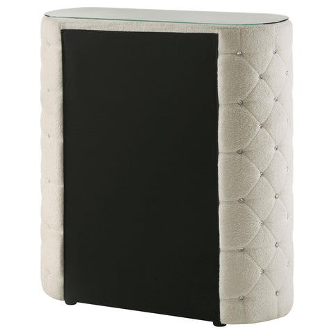 Kennett 5-drawer Upholstered Bedroom Chest of Drawers Ivory