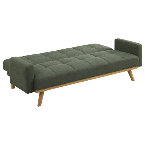 Dinah Upholstered Tufted Convertible Sofa Bed Sage GreenSage Green