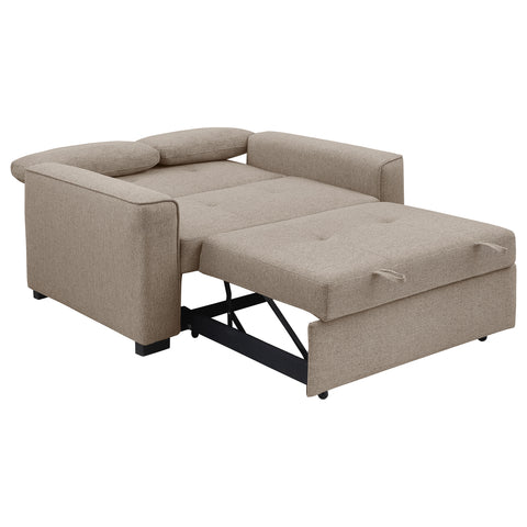 Alfredo Upholstered Convertible Sleeper Sofa Bed BeigeBeige