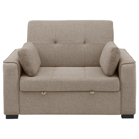 Alfredo Upholstered Convertible Sleeper Sofa Bed BeigeBeige