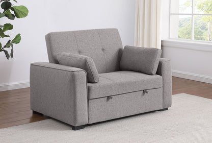 Salford Upholstered Convertible Sleeper Sofa Bed Grey