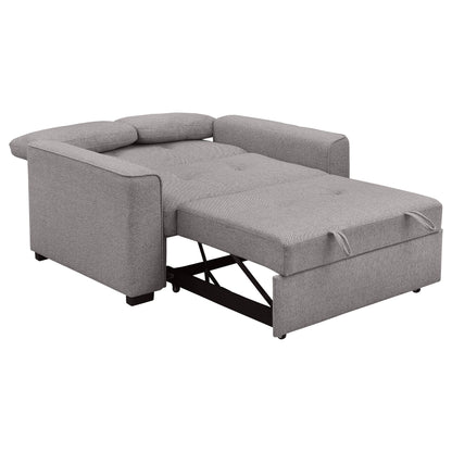 Salford Upholstered Convertible Sleeper Sofa Bed Grey