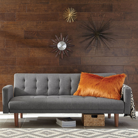 Dortch Upholstered Tufted Convertible Sofa Bed GreyGrey